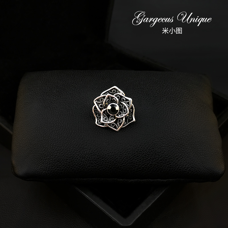 1023 精致复古花朵小胸针 高档小西装领针领扣毛衣开衫扣针别针