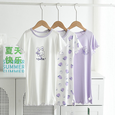 凉感舒服的亲子款睡裙