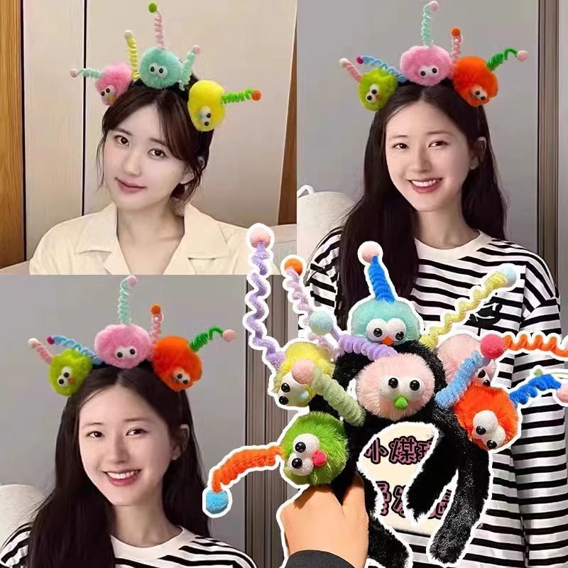 爆款洗脸发箍女网红敷面膜束发带搞怪头箍2025年新款甜美可爱发卡