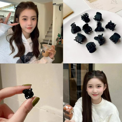 小号抓夹黑色小夹子头饰固定头发刘海尴尬期前额碎发夹头顶发夹女