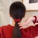 丝绒蝴蝶结皮筋高颜值秋冬头绳女发绳不伤发发圈红色新年发饰