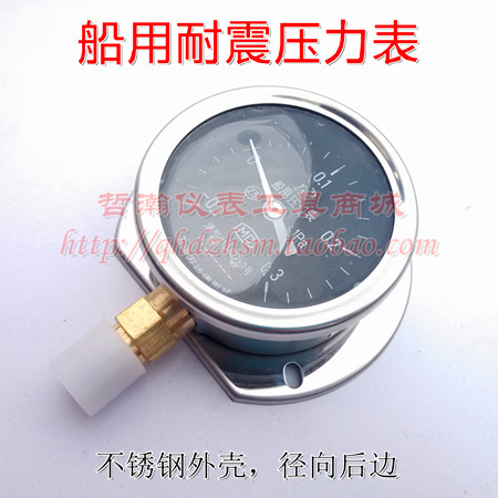 径向后边船用耐震压力表ytn60t