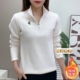纯色长袖 秋冬新款 洋气减龄显瘦加绒小衫 打底保暖上衣休闲外套卫衣