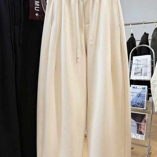 韩系慵懒风加绒加厚休闲裤女秋冬