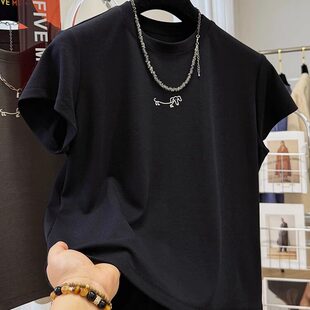 2025超火修身短款短袖T恤女春夏季半袖打底衫内搭独特超好看上衣