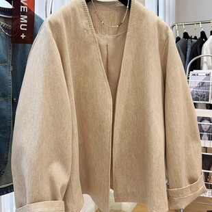 2026超火高级感日系穿搭V领独特超好看西装 休闲夹克 外套女春秋季