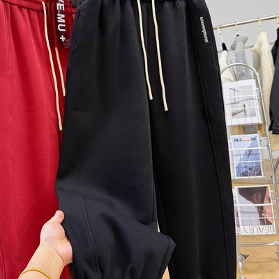 韩系休闲裤女束脚秋冬卫裤