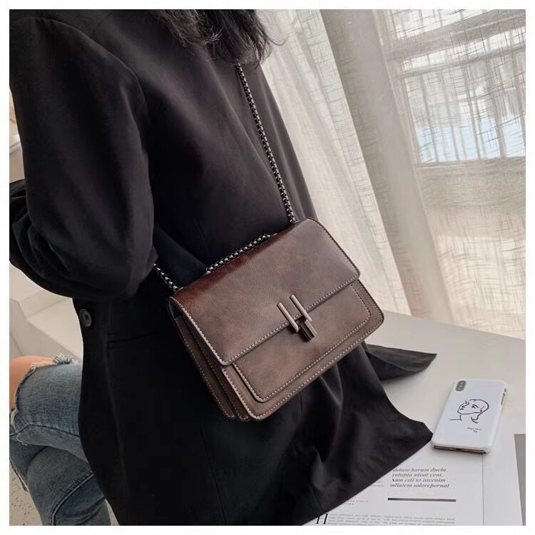 潮百搭单肩包斜挎包女士链条包