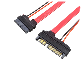 7+6P SLIMsata转SATA数据线笔记本光驱转SATA台式机电脑 7+6P母转7+15P SATA 光驱转硬盘转换线13pin对22pin