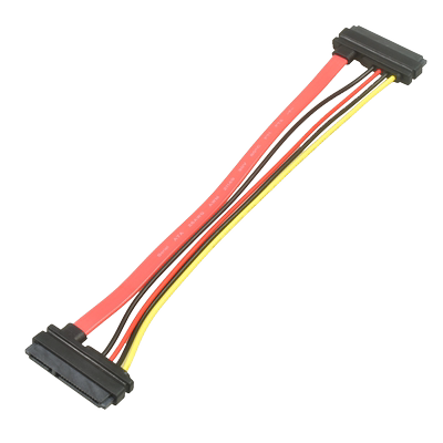 SATA3.0延长线电源数据7+15pin母对母屏蔽线 7+15P公对母线SATA硬盘线 电源数据一体延长线数据线组合线22Pin