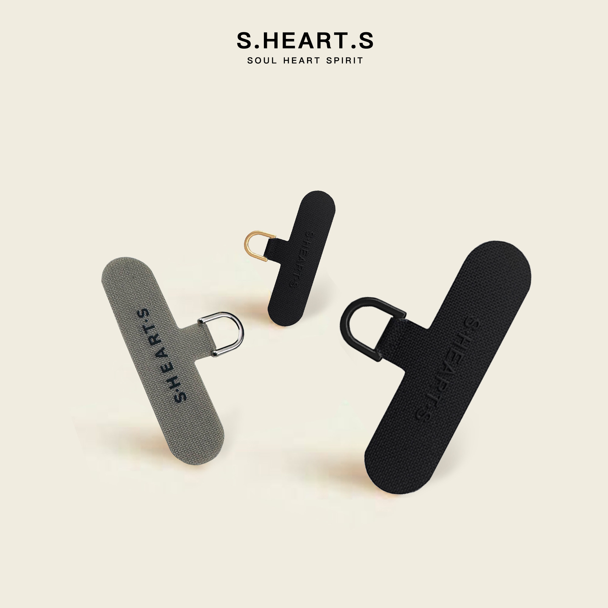 SHEARTS手机挂绳贴片垫片薄款手机壳挂件夹片斜跨链防丢神器挂