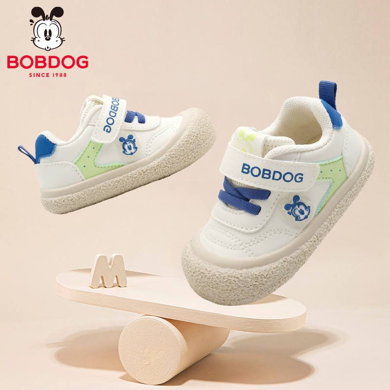 巴布豆宝宝学步鞋秋季新款男女婴童单鞋小童透气防滑防踢运动鞋子