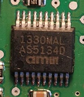 AS5134D AS5134 SSOP20 磁编码器芯片  现货 可直拍