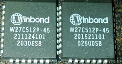 W27C512P-45 W27C512P-45Z W27C512P-70 贴片PLCC32存储器IC