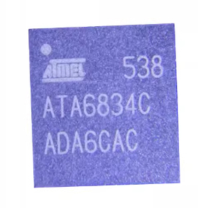 ATA6834C 汽车电脑板电桥式电机驱动器IC芯片QFN