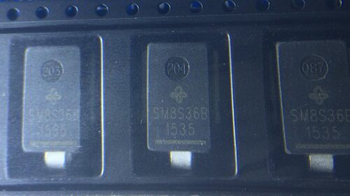 SM8S36B  24V 表面安装汽车瞬态电压抑制  TVS二极管芯片全新进口