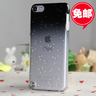 适用ipod touch7保护套 雨滴渐变色外壳 苹果touch5代6代保护后壳
