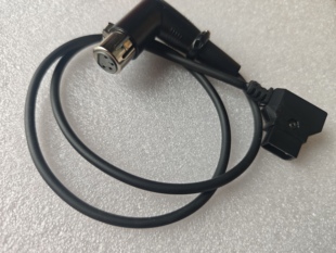 DTAP B口转卡农4针母弯头，安东电源线插头转XLR 4针，大监供电线
