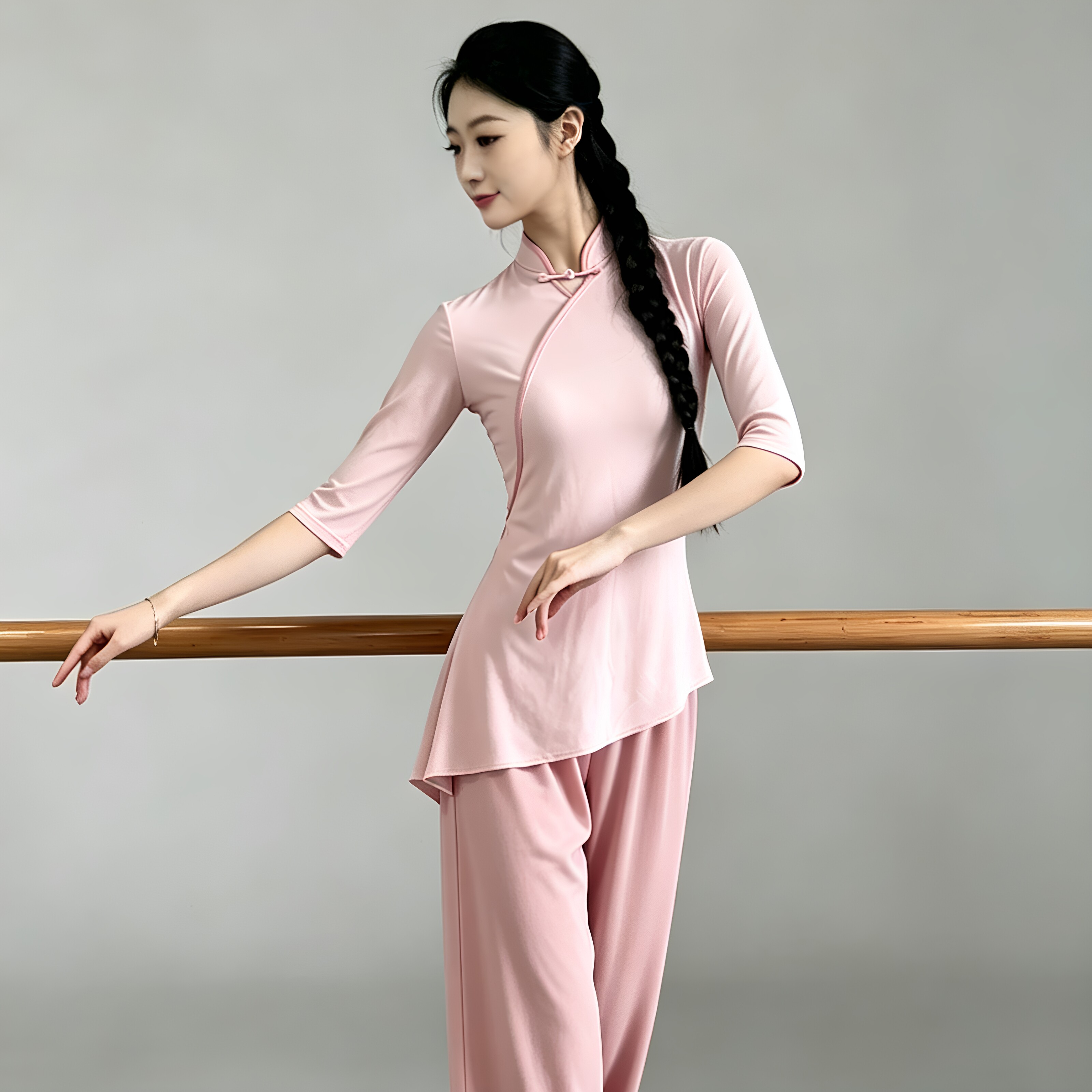 气质小高领百搭舞蹈服爱了