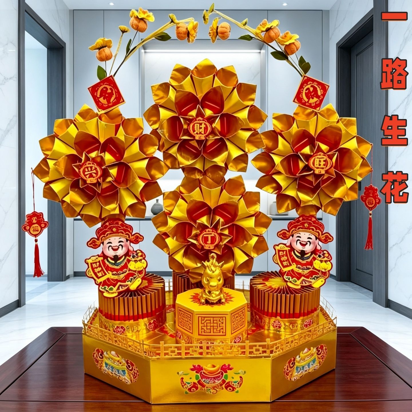 【繁花似锦/一路生花】材料包手工DIY制作含教程潮汕中秋节庆装扮