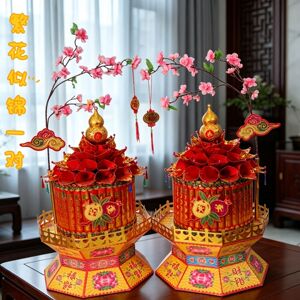 繁花似锦】马年爆款纯手工折纸创意DIY中秋潮汕折塔一整套材料包