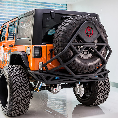 顶火TOPFIRE JK后杠 横行者I后保护杠黑色牧马人改装件越野四驱