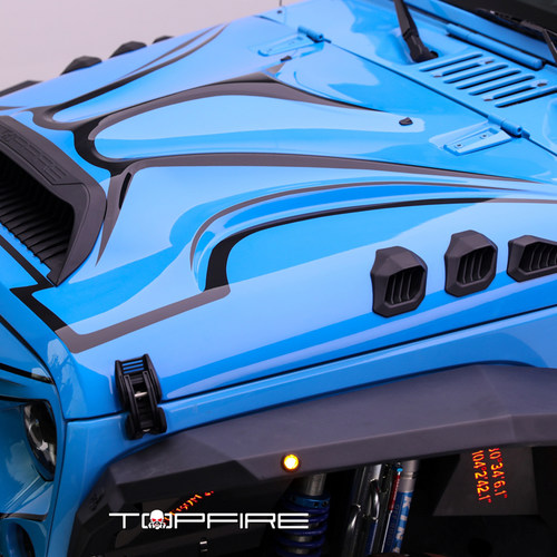 顶火TOPFIRE JK引擎盖 愤怒金属机盖铁牧马人改装配件越野四驱