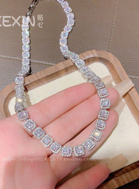 爆款月销10万件韩国进口镶钻项链