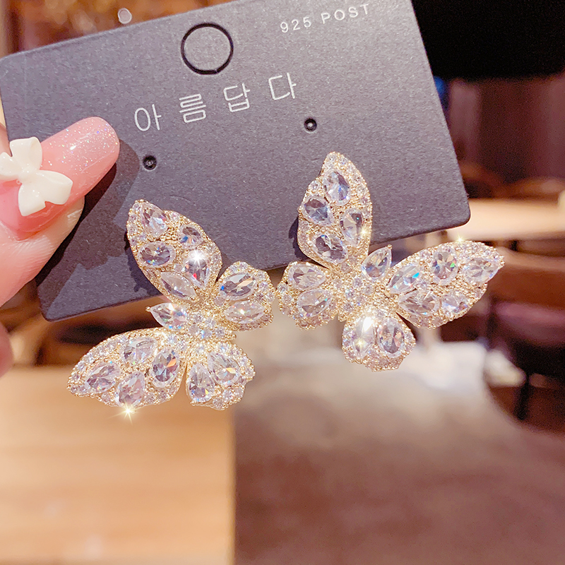 东大门欧美风满钻新款网红蝴蝶结