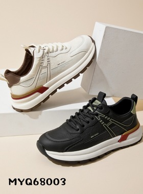 男鞋2025新款透气网面运动鞋防滑软底跑步鞋时尚休闲鞋厚底68003