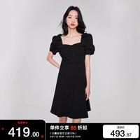 绫致ONLY春夏时尚可爱蝴蝶结名媛风修身连衣裙女