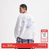 k区绫致杰克琼斯NBA联名雷霆队男秋卫衣印花圆领宽松运动上衣