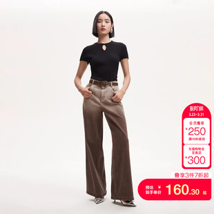 LOOSE版 女春夏废土风牛仔阔腿裤 Moda牛仔裤 tq区绫致Vero