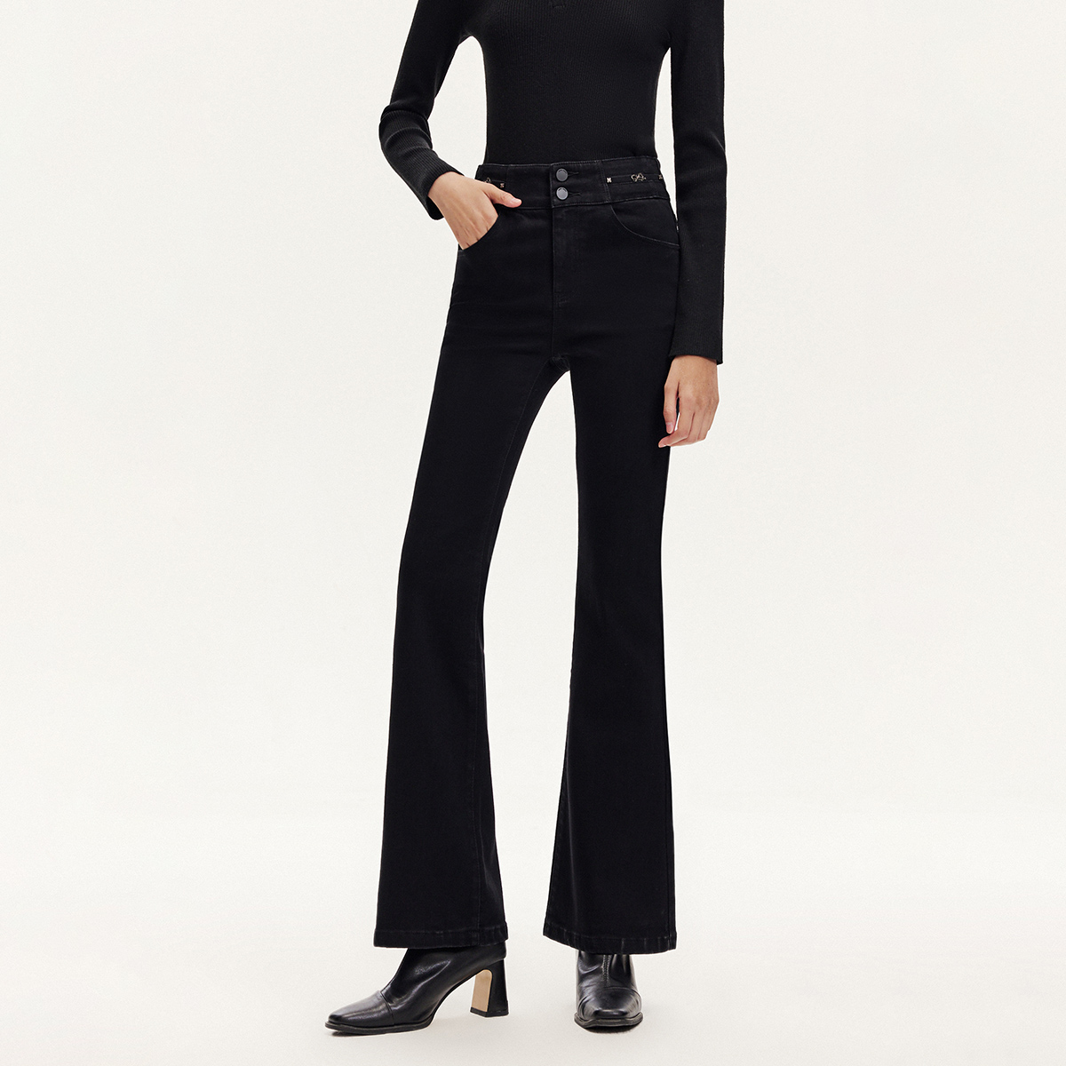 喇叭裤尚潮2024年秋季微喇裤长裤