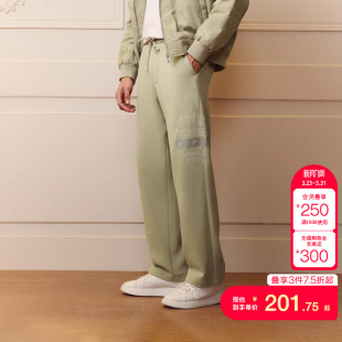 子 秋刺绣胶印舒适纯棉宽松休闲裤 jq区绫致杰克琼斯男装 卫裤