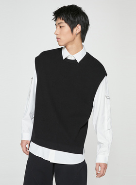 [专区到手1折起][衬衫+针织衫]绫致SELECTED思莱德男可拆两件套