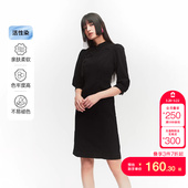 牛仔连衣裙女时尚 tq区绫致ONLY25春夏活性染泡泡袖 暗纹短款