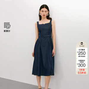 绫致Vero Moda连衣裙夏季新款含莱赛尔腰带设计无袖裙时尚优雅