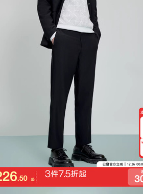 jq区绫致杰克琼斯春夏百搭男士西裤休闲裤合体商务正装黑色长裤男