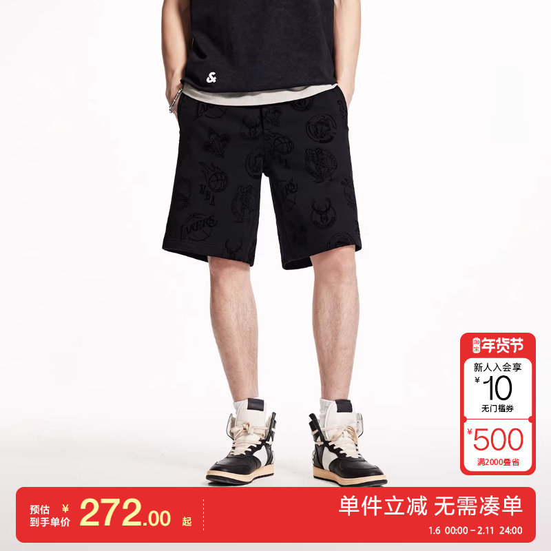 绫致杰克琼斯夏季新球队贴布松紧抽绳日常宽松短裤男裤,男装,短裤,淘宝优惠券,粉丝福利购,淘宝优惠卷