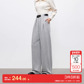 Moda休闲裤 25秋冬含棉亮闪腰带设计阔腿裤 个性 v区绫致Vero 时尚