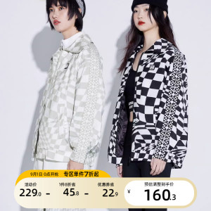 [聚]绫致ONLY2023春秋季新宽松logo波浪棋盘格短外套女