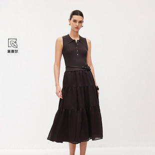 绫致ONLY2026春季新款气质针织两件套长裙纯色设计连衣裙女