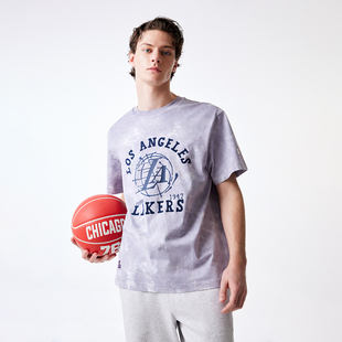 T恤 绫致杰克琼斯春夏新款 NBA联名款 男士 水洗扎染刺绣贴布时尚 短袖