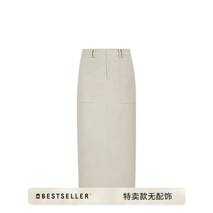 [特卖无配饰]绫致Vero Moda半身裙新款后摆开衩直筒裙