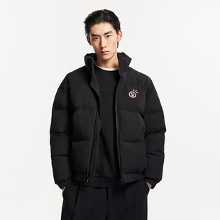 潮舒适棉服男女同款 tq区绫致杰克琼斯秋冬略宽松版 型立体印花时尚