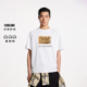 绫致杰克琼斯25夏季 BSQ联名涂鸦舒适凉感宽松圆领短袖 T恤男