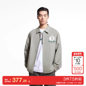 jq区绫致杰克琼斯春夏NBA联名略宽松肌理感运动百搭翻领夹克男