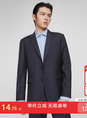 [专区到手1折起]绫致SELECTED思莱德秋冬纯色平驳领西装外套