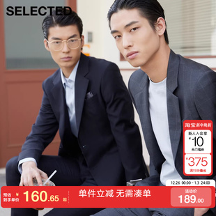 西装 绫致SELECTED思莱德秋冬格纹含羊毛正装 外套 专区到手1折起